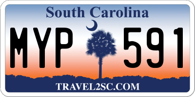 SC license plate MYP591