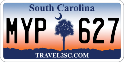 SC license plate MYP627