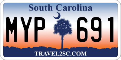 SC license plate MYP691