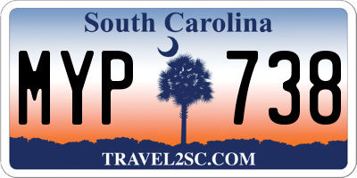 SC license plate MYP738