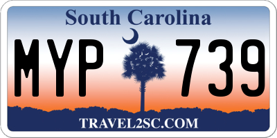 SC license plate MYP739