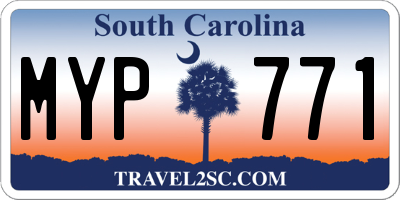 SC license plate MYP771