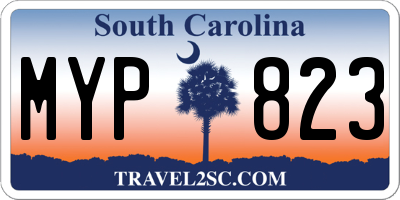 SC license plate MYP823