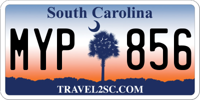 SC license plate MYP856