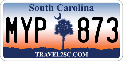 SC license plate MYP873
