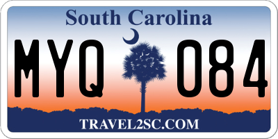 SC license plate MYQ084