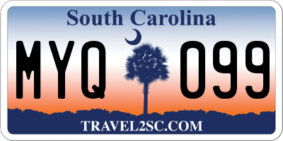 SC license plate MYQ099