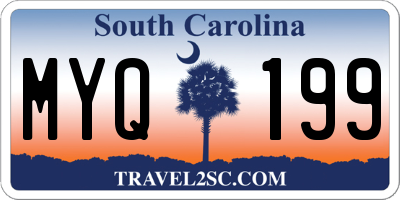 SC license plate MYQ199