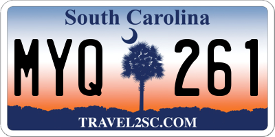 SC license plate MYQ261