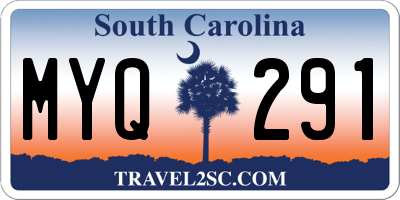 SC license plate MYQ291