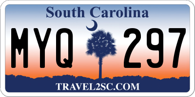 SC license plate MYQ297