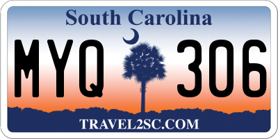 SC license plate MYQ306