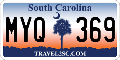 SC license plate MYQ369