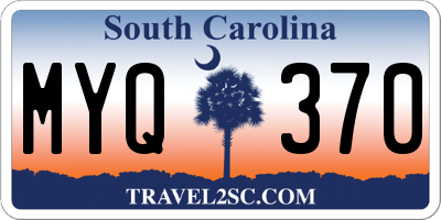 SC license plate MYQ370