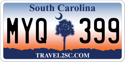 SC license plate MYQ399
