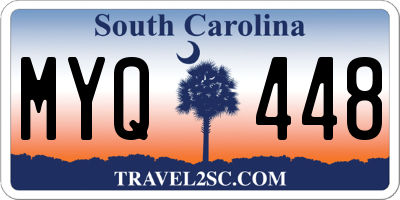 SC license plate MYQ448