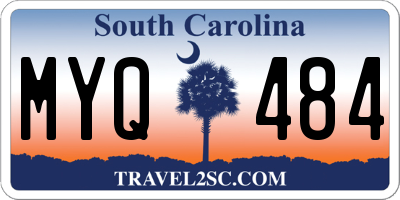 SC license plate MYQ484
