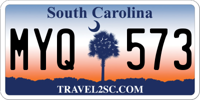 SC license plate MYQ573