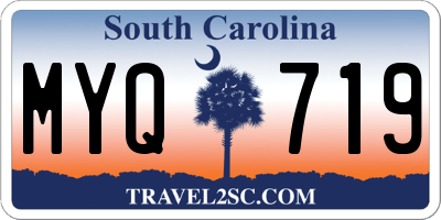 SC license plate MYQ719