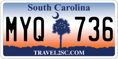 SC license plate MYQ736