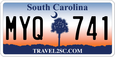 SC license plate MYQ741
