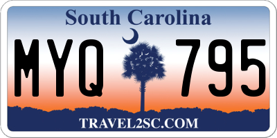 SC license plate MYQ795