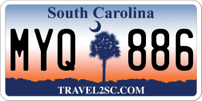 SC license plate MYQ886