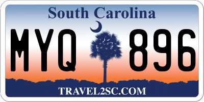 SC license plate MYQ896