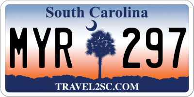 SC license plate MYR297