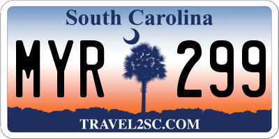 SC license plate MYR299