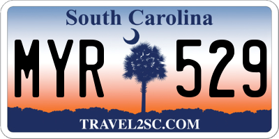 SC license plate MYR529