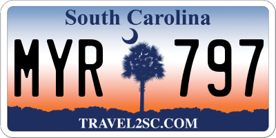 SC license plate MYR797