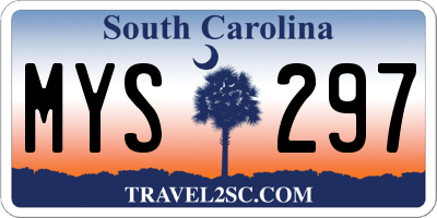 SC license plate MYS297
