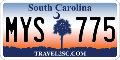 SC license plate MYS775