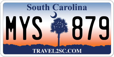 SC license plate MYS879