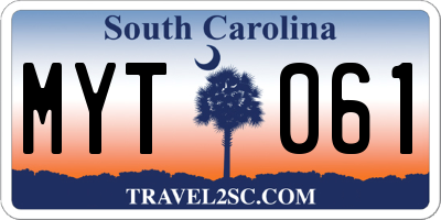 SC license plate MYT061