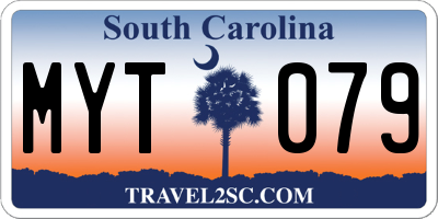 SC license plate MYT079