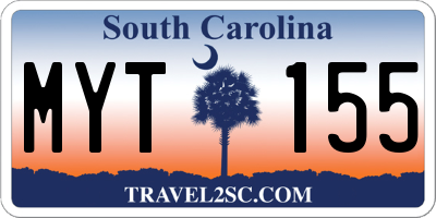 SC license plate MYT155