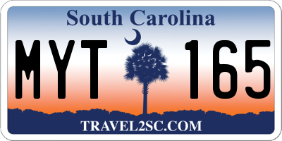 SC license plate MYT165