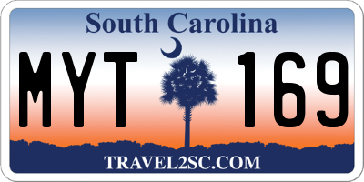 SC license plate MYT169