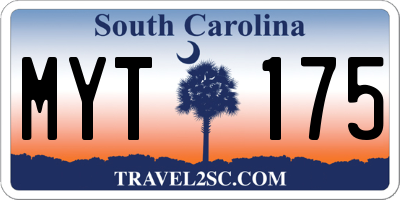 SC license plate MYT175