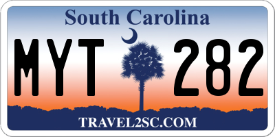 SC license plate MYT282