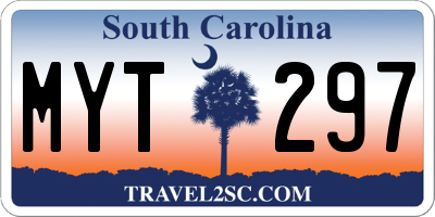 SC license plate MYT297