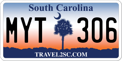 SC license plate MYT306