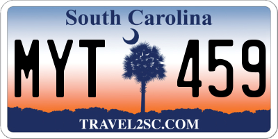 SC license plate MYT459