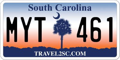 SC license plate MYT461