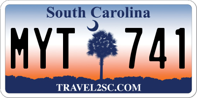 SC license plate MYT741