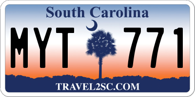 SC license plate MYT771
