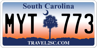 SC license plate MYT773