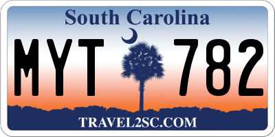 SC license plate MYT782